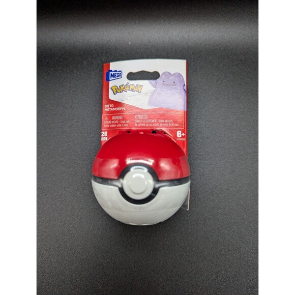 2023 Pokemon & Mega DITTO METAMORPH Poke Ball Character 26 Piece Building Block - Picture 1 of 1